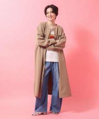 Green Parks ウエストタックコクーンデニムパンツ Light Indigo