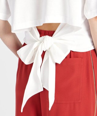 Paul Smith Drawn Tulip バック リボン カットソー ホワイト