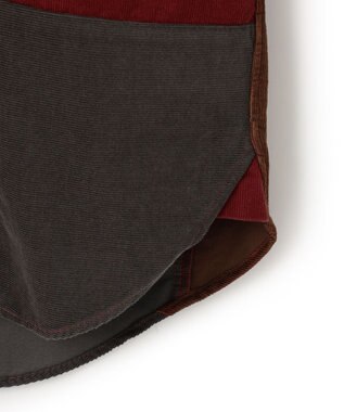 J.PRESS MEN コーデュロイパッチワークシャツ ワイン系9