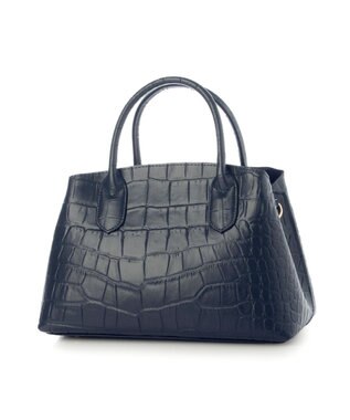 UNBILLION ペルケ perche / WEB直営限定・牛革ユーティリティ・2wayトートバッグS クロコネイビー