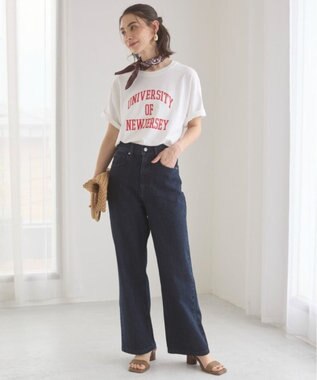 WEGO 【ANGIE VINTAGE】カレッジロゴプリントTee ホワイトその他