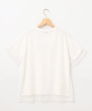 組曲 S 【WEB限定】チュールレイヤードロゴTシャツ アイボリー系