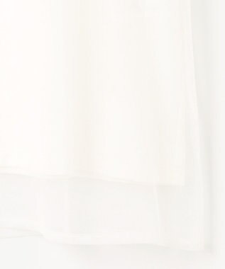 組曲 【WEB限定】チュールレイヤードロゴTシャツ アイボリー系