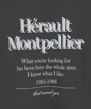 earth music&ecology 【綿100】アソートグラフィックロンＴＥＥ Charcoal Gray