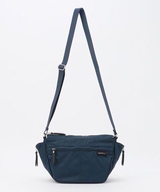 LA BAGAGERIE 【MONICA】サイドジップミニショルダーバッグ ネイビー