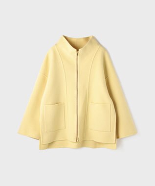 GRACE CONTINENTAL ストール付リバージップブルゾン イエロー