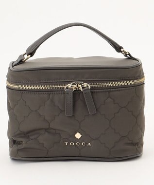 TOCCA CHECKER CLOVER VANITY ヴァニティバッグ カーキ系