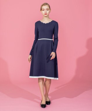 TOCCA 【洗える！】CLOUDY KNIT DRESS ニットドレス ネイビー系
