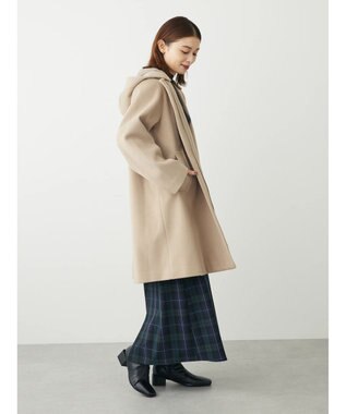 Green Parks ２ｗａｙフード取り外し比翼コート Beige