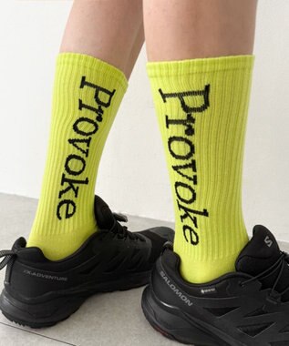 WEGO Provokeロゴソックス（R） ライム