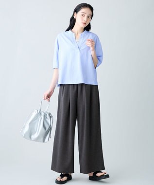 ANY テックリネンツイードパンツ（セットアップ着用可） チャコール系