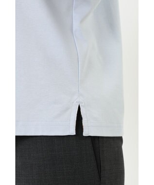 DAKS クールローレル丸首カットソー ライトブルー