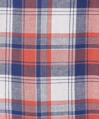J.PRESS MEN 【WEB・一部店舗限定】コットンリネンチェック シャツ/B.D オレンジ系4