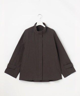 自由区 【カタログ掲載・春の必需品・オンオフ使える】コットンリネンウェザーライト コート ブラウン