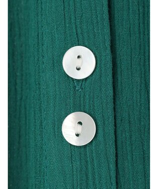 earth music&ecology ノースリーブギャザーワンピース Green