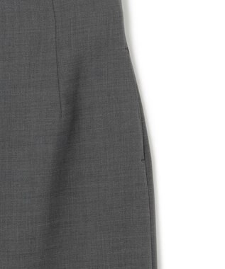 BEIGE， 【Precious 2月号掲載】LAC / 2WAYストレッチIラインスカート C.Gray