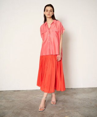 GRACE CONTINENTAL ギャザーシャツ ピンク