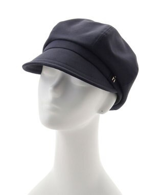 MOONBAT 【遮光100％/遮熱/UVカット】FURLA(フルラ)アーチロゴ キャスケット 帽子 無地 サイズ調整可能/手洗い可能/日本製 ディープブルー