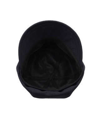 MOONBAT 【遮光100％/遮熱/UVカット】FURLA(フルラ)アーチロゴ キャスケット 帽子 無地 サイズ調整可能/手洗い可能/日本製 ディープブルー