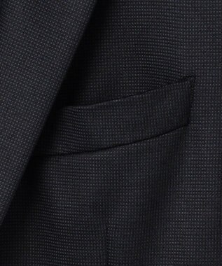 JOSEPH ABBOUD 【JAPANファブリック/ウールジャージー】T/Wピンチェックジャージー ジャケット ネイビー系