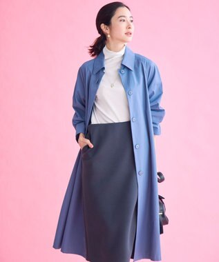 自由区 S コットンナイロンバルカラー コート