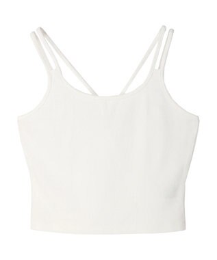 earth music&ecology クロップドキャミソール Off White