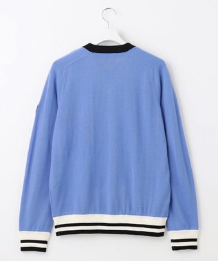 23区GOLF 【MEN】【手洗い可】裏地付き Vネックニット サックスブルー系