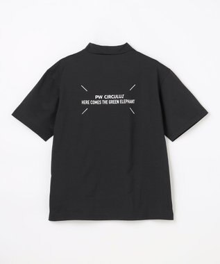 PW CIRCULUS 【WOMEN】アニマルグラフィックモックネック  ゴルフウェア レディース ブラック系