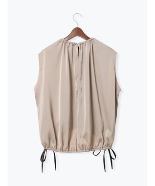 Te chichi サテンサイドリボンブラウス ベージュ