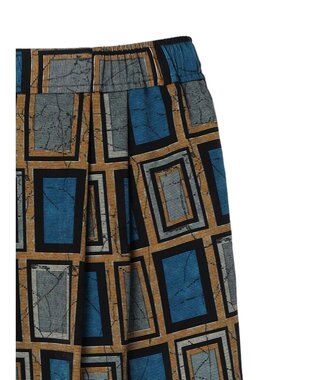 Green Parks アフリカン柄イージーパンツ Blue