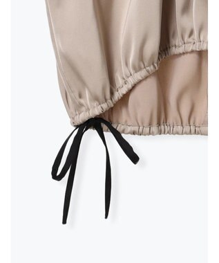 Te chichi サテンサイドリボンブラウス ベージュ