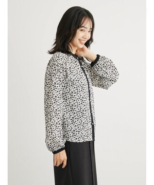 Green Parks ・ＥＬＥＮＣＡＲＥ　ＤＵＥコバナパイピングブラウス Off White