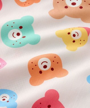 MIKI HOUSE HOT BISCUITS 【80-120cm】カラフルビーンズ 総柄ウインドブレーカー マルチカラー