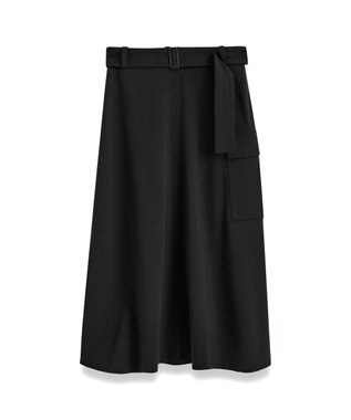 JOSEPH フルイドツイル　ユーティリティスカート Black