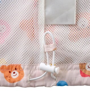 MIKI HOUSE HOT BISCUITS 【80-120cm】カラフルビーンズ 総柄ウインドブレーカー マルチカラー