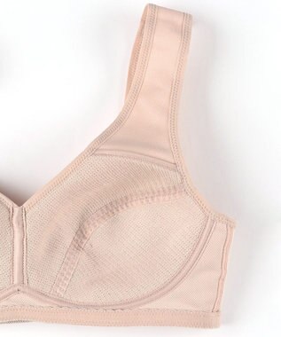 Wing Wing Sports 【ウォーキングブラ】ノンワイヤーブラ 動きやすくてさらりと快適 身生地部は吸汗速乾 カップ肌側はムレにくい NB4033 ウイング／ワコール ベージュ