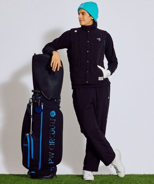 PW CIRCULUS 【25秋冬 新色追加！】【UNISEX】デタッチャブル キャディバッグ　取っ手付ポーチ・シューズケース付  ゴルフ ブラック系