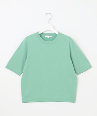 自由区 【アンサンブル対応・洗える】アセテートコットンプルオーバー ニット グラスグリーン