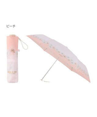 MOONBAT ポール＆ジョー アクセソワ 折りたたみ傘 【超軽量】ストライプ×クリザンテーム