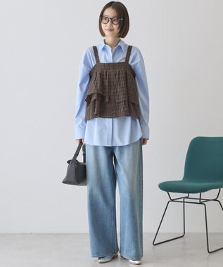 AMERICAN HOLIC シアーチェックビスチェ Brown