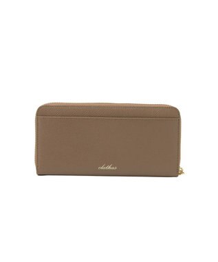 CLATHAS イヴェット ラウンド長財布 グレージュ