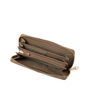 CLATHAS イヴェット ラウンド長財布 グレージュ