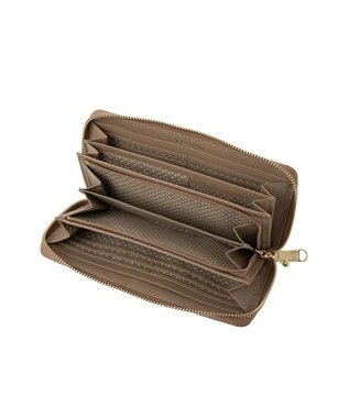 CLATHAS イヴェット ラウンド長財布 グレージュ