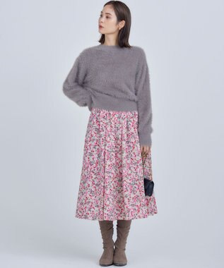 組曲 ナイロンファー ニット モカブラウン系