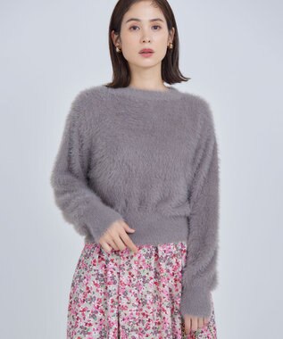 ナイロンファー ニット