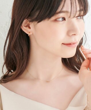 Phoebe 【K10】プレシャスクロスダイヤモンドネックレス/全長:40cm ゴールド