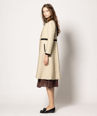 TOCCA 【消臭・洗える】CLOVER CARPET キルト中綿ロングコート ベージュ系