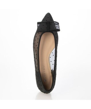 MODE ET JACOMO <carino>ドットチュールパンプス ブラック
