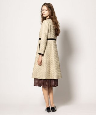 TOCCA 【消臭・洗える】CLOVER CARPET キルト中綿ロングコート ベージュ系