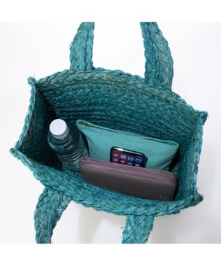 UNBILLION カカトゥ kakatoo / ラフィアスクエアトートバッグ グリーン